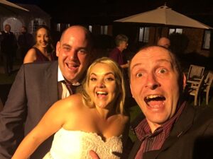 Burley Manor wedding couple
